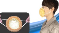 日本推出“菠萝包”口罩 面包部分可食用