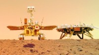 NASA分享首张祝融号俯视照片 位于火星乌托邦平原