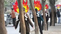 老人撞树当健身致视网膜脱落 专家：奇葩健身不可取