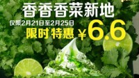 麦当劳推出香菜口味冰淇淋 2月21日-25日限量供应