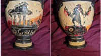 网友分享《战神》古希腊花瓶 奎托斯仰天“大啸”