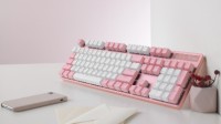 雷柏V500PRO多模版草莓牛奶背光游戏机械键盘