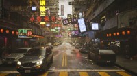 虚幻5制香港街景演示：大都市逛街、中文好亲切
