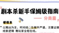 剧本杀新手必知剧本类型 剧本杀分类一览