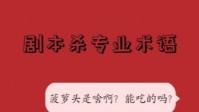 剧本杀专用术语解释 剧本杀玩家必知黑话解释