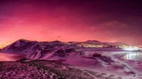 南极洲出现绝美粉色天空 竟源于半年前汤加火山喷发