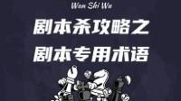 剧本杀常用词汇总结 剧本杀里面的专业术语