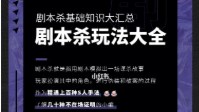 剧本杀基础知识及玩法大全