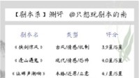 剧本杀玩本测评 40+剧本评分分享