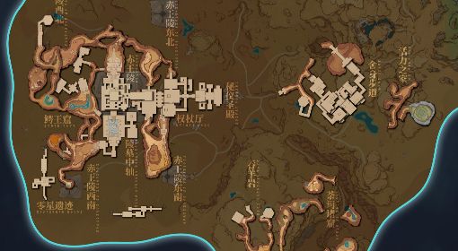 《原神》3.1沙漠地下测绘地图分享
