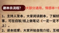 剧本杀流程玩法说明 剧本杀是什么流程