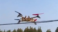 小伙用竹子做无人机成本不到100元 能飞50米左右