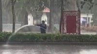 绿化员工雨天给大树浇水？专家：不要急于批判