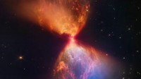 NASA公布恒星早期形成图像 新生恒星被炙热漏斗包围