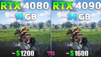 RTX4080vs4090游戏实测对比：性能表现差距较小