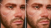 《赛博朋克2077》4K面部纹理MOD：清晰到毛孔
