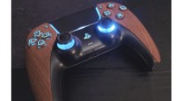 玩家自制木纹PS5手柄：按键发光！效果很惊艳
