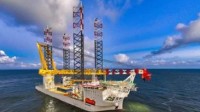 中国交付3200吨级自升式风电安装船 最大起重吨位