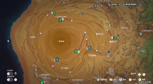 《原神》3.4版千壑沙地全元能尖碑复原攻略