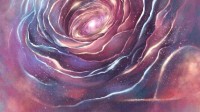 《流浪地球2》情人节海报：宇宙星河化为一朵玫瑰花