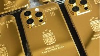 梅西定制35台24K金苹果手机送队友：纪念冠军时刻！