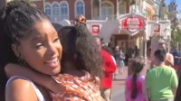 The heroine of "The Little Mermaid" went to Disneyland: she was hugged tightly by the little black fans and did not let go