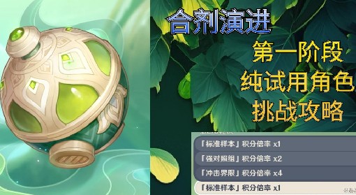 《原神》合剂演进第一关全试用角色挑战指南