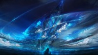 《最终幻想16》新视觉图释出 巨型水晶冲破天际