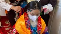 藏族女子出嫁带硬核嫁妆 原来还可以这样的动态图