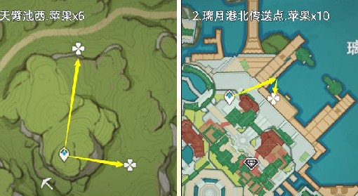 《原神》3.6版苹果高效采集路线分享