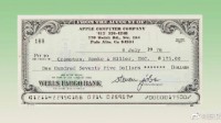乔布斯1976年签名支票拍卖超74万元 达预估价的4倍