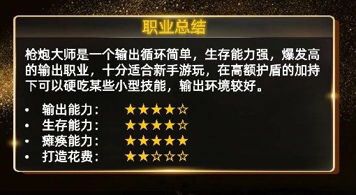 《命运方舟》炮击强化流枪炮大师加点攻略 枪炮大师技能选择与卡牌推荐