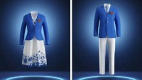 杭州亚运会中国代表团礼服发布：白蓝配色典雅大方