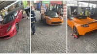 三辆特斯拉Roadster遗弃国内：正运往美国拍卖