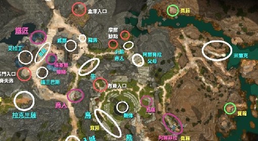 《博德之门3》第一章地图重要点位标注