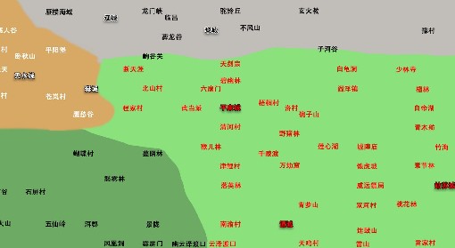 《逸剑风云决》简易大地图分享 各地点位置标注