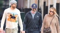 "Hugh Jackman and Ryan Reynolds Couple Stroll Through New York"