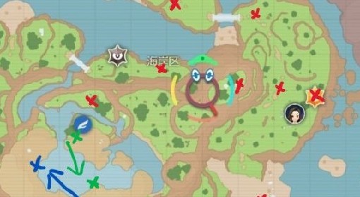 《宝可梦：朱/紫》DLC2海岸区16个NPC位置