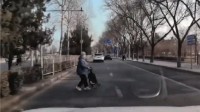 老太太绿化带中突然蹿出：问界M5 AEB紧急刹停