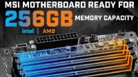 微星宣布英特尔和AMD主板现已均支持256GB内存容量