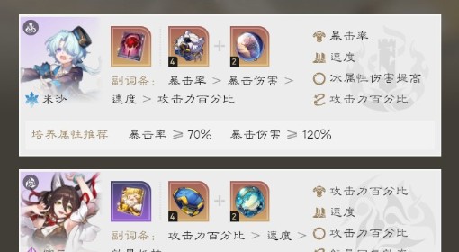 《崩坏：星穹铁道》冰系神君米莎充能队推荐