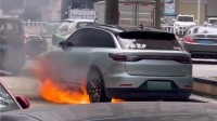 广东一零跑汽车路边自燃：底盘突然爆出明火