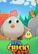 HEN, CHICKS AND CATS