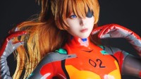 樱花妹COS《EVA》明日香 紧身胶衣娇小身材依旧性感