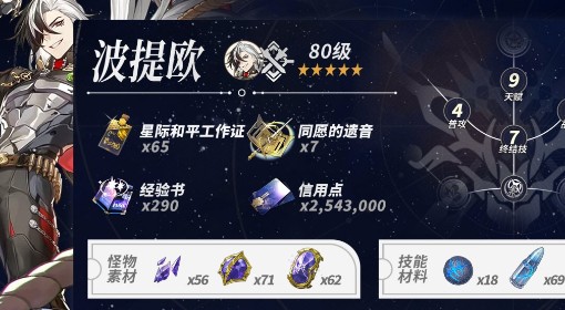 《崩坏星穹铁道》波提欧突破材料一览