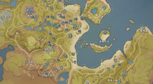 《塔瑞斯世界》全地图探索点位标注