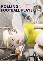 滚动足球运动员