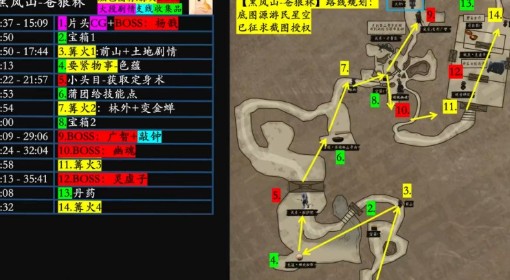 《黑神话悟空》黑风山苍狼林全收集路线规划