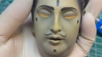 粉丝自制《黑神话》灵吉菩萨脑袋手办 眼睛还能发光