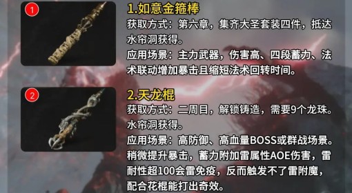 《黑神话悟空》全武器获取攻略 夹枪带棒八十难怎么解锁